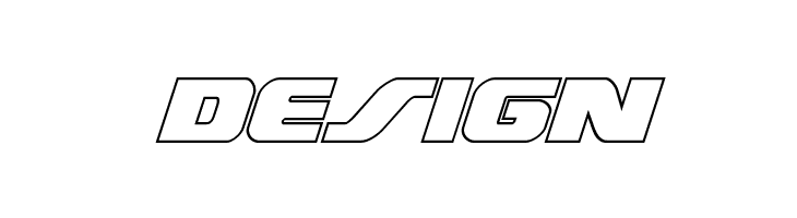 Federal Escort Outline Italic  Free Fonts Download