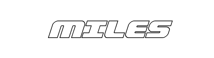 Federal Escort Outline Italic  Free Fonts Download