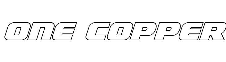 Federal Escort Outline Italic  Free Fonts Download