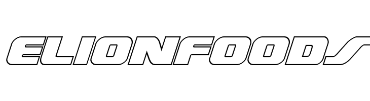 Federal Escort Outline Italic  Free Fonts Download