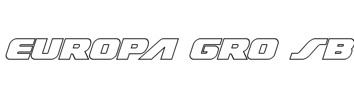 Federal Escort Outline Italic  Free Fonts Download