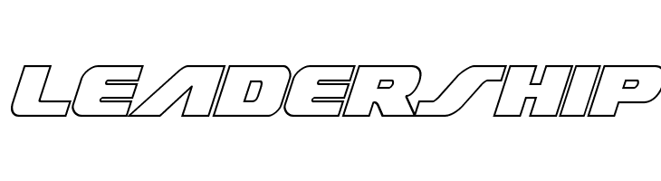 Federal Escort Outline Italic  Free Fonts Download