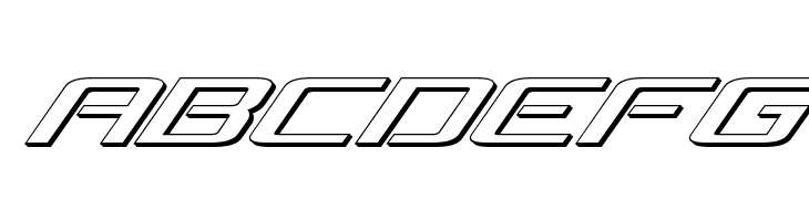 Concielian Break 3D Italic  Free Fonts Download