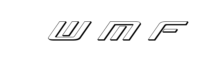 Concielian Break 3D Italic  Free Fonts Download