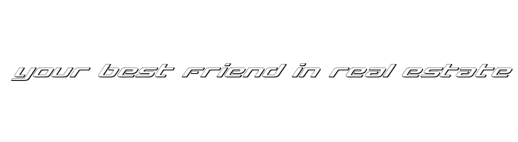 Concielian Break 3D Italic  Free Fonts Download