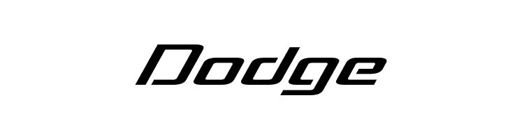 Dodge Concielian Break Condensed Italic Font