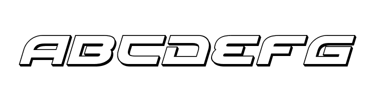 Battlefield 3D Italic  Free Fonts Download