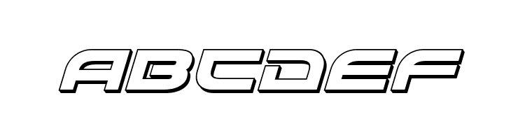 Battlefield 3D Italic  Free Fonts Download