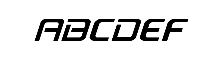 PsYonic VII Expanded Italic  Free Fonts Download