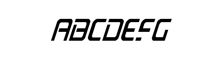 PsYonic VII Condensed Italic  Free Fonts Download