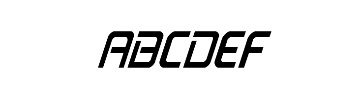 PsYonic VII Condensed Italic  Free Fonts Download