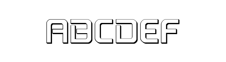 PsYonic VII 3D Regular  Free Fonts Download