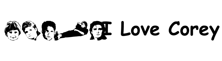 We Love Corey  Free Fonts Download