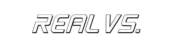 PsYonic VII 3D Italic  Free Fonts Download