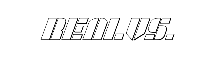 League Wars 3D Italic  Free Fonts Download