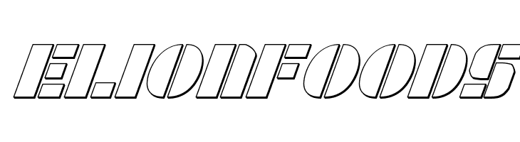 League Wars 3D Italic  Free Fonts Download