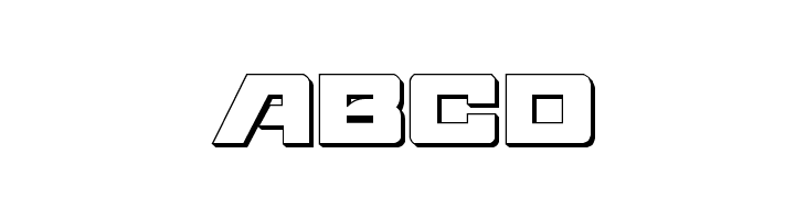 Aircruiser 3D  Free Fonts Download