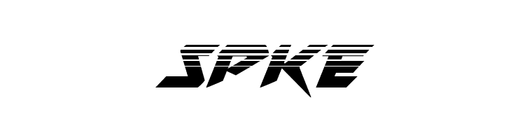 SPKE Skirmisher Halftone Italic Font