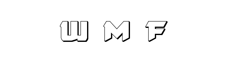 Skirmisher 3D  Free Fonts Download