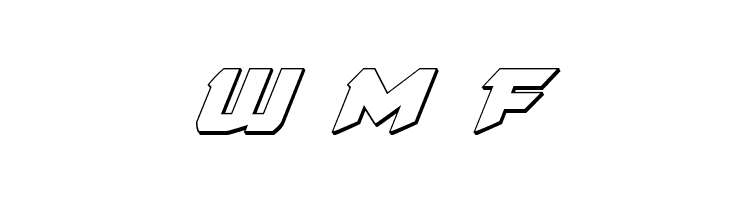 Skirmisher 3D Italic  Free Fonts Download