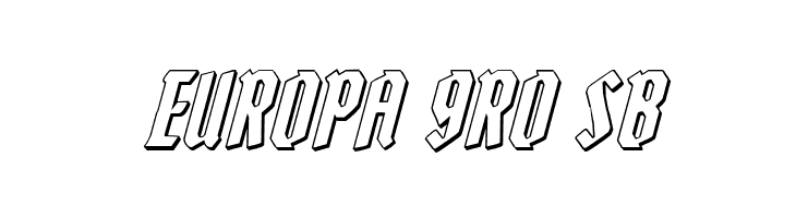 Zollern 3D Italic  Free Fonts Download