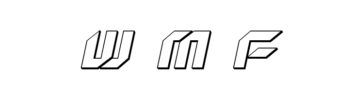 New York Escape 3D Italic  Free Fonts Download