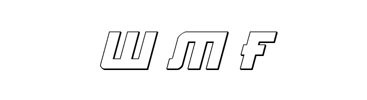 Hong Kong Hustle 3D Italic  Free Fonts Download