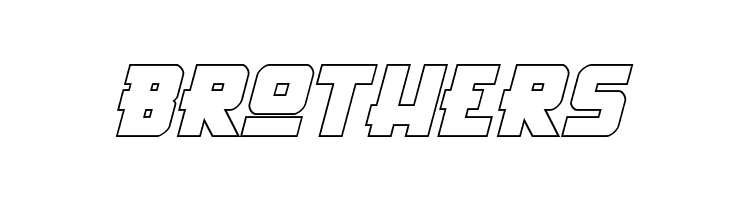 Hong Kong Hustle Outline Italic  Free Fonts Download