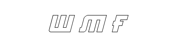 Hong Kong Hustle Outline Italic  Free Fonts Download