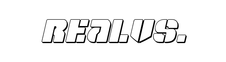 Space Cruiser 3D Italic  Free Fonts Download