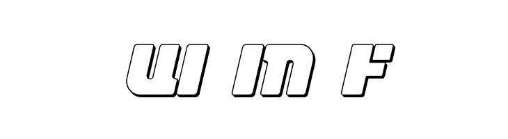 Space Cruiser 3D Italic  Free Fonts Download