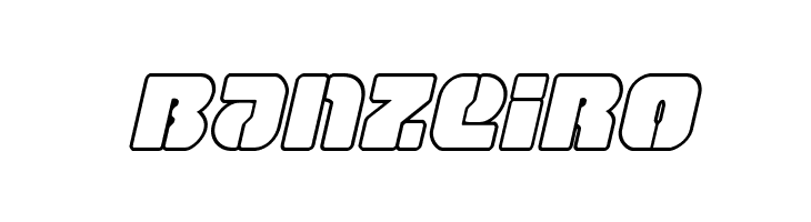 Space Cruiser Outline Italic  Free Fonts Download