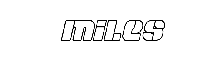 Space Cruiser Outline Italic  Free Fonts Download