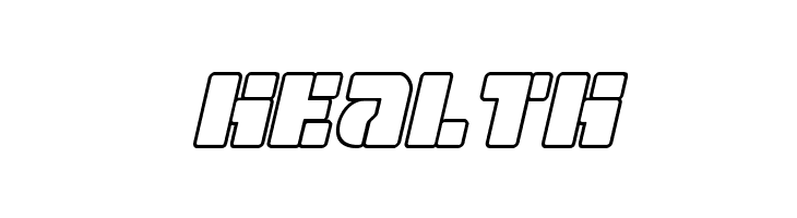 Space Cruiser Outline Italic  Free Fonts Download