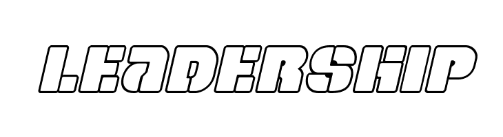 Space Cruiser Outline Italic  Free Fonts Download