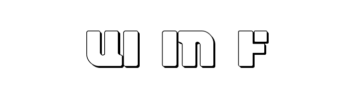 Space Cruiser 3D  Free Fonts Download