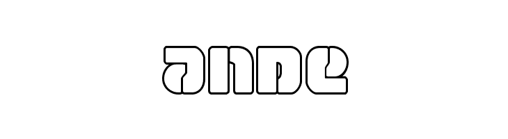 Space Cruiser Outline  Free Fonts Download