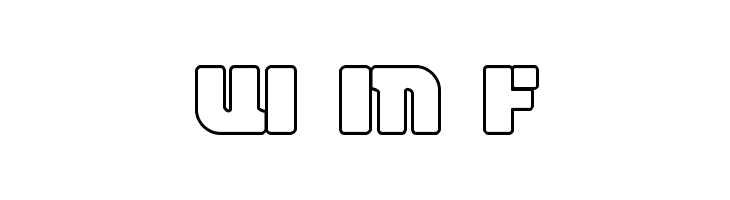 Space Cruiser Outline  Free Fonts Download