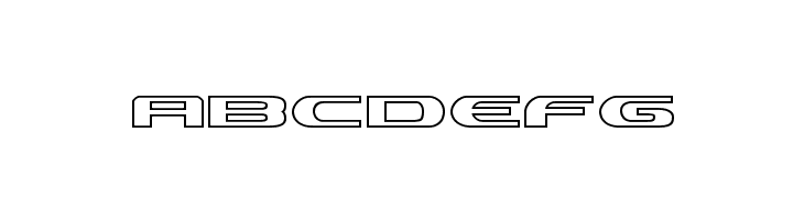 Alpha Men Outline  Free Fonts Download