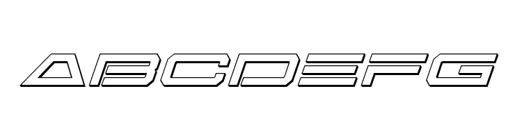 Free Agent 3D Italic  Free Fonts Download