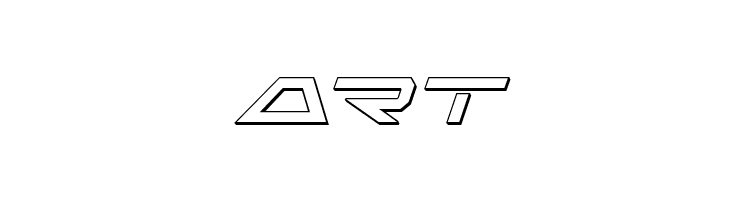 Free Agent 3D Italic  Free Fonts Download