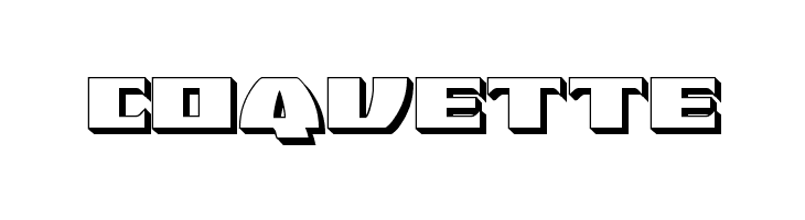 Black Bishop 3D  Free Fonts Download