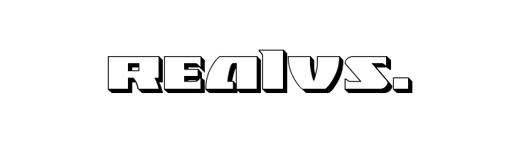 Black Bishop 3D  Free Fonts Download