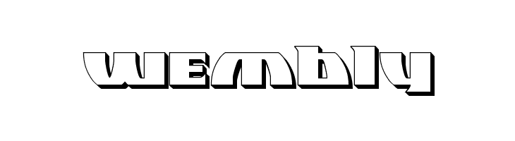 Black Bishop 3D  Free Fonts Download