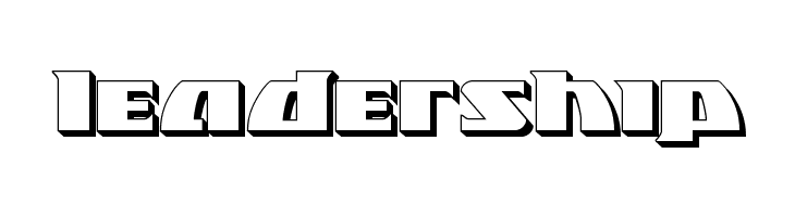 Black Bishop 3D  Free Fonts Download