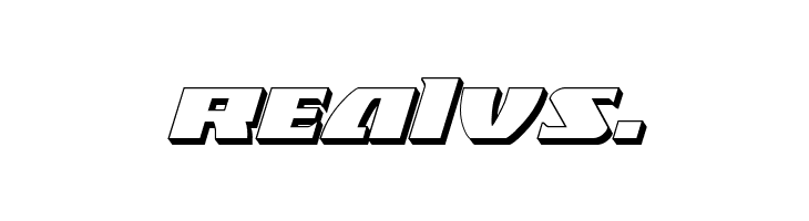 Black Bishop 3D Italic  Free Fonts Download