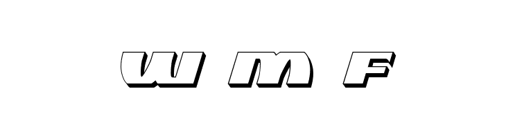 Black Bishop 3D Italic  Free Fonts Download