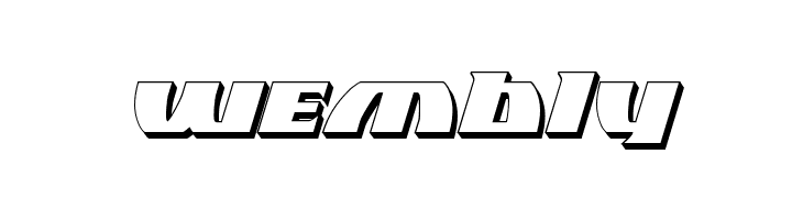 Black Bishop 3D Italic  Free Fonts Download