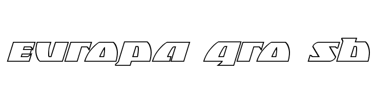 Black Bishop Outline Italic  Free Fonts Download