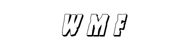 Freakfinder 3D Italic  Free Fonts Download